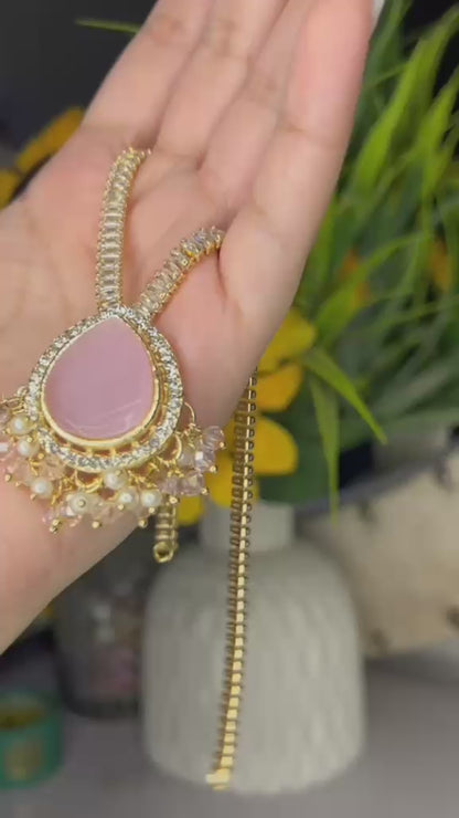 Rosé Teardrop Pearl Set